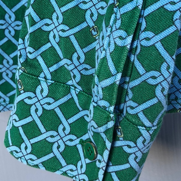 Talbots Long Sleeve Polo Top w/Classy Details - Picture 3 of 5